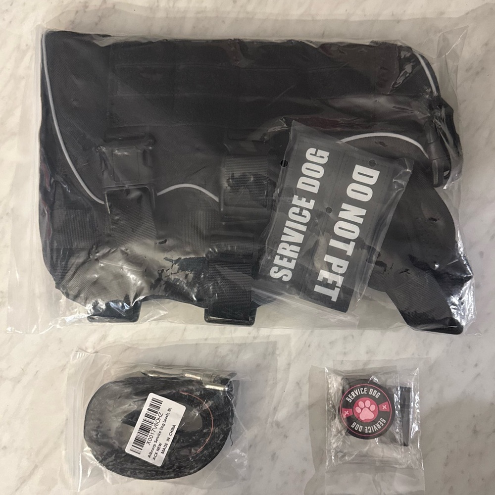 WINSEE Service Dog Harness - Black - Picture 9 of 9